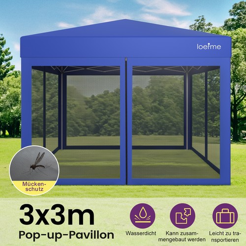 Pavillon 3x3m verstellbare - pavillon,