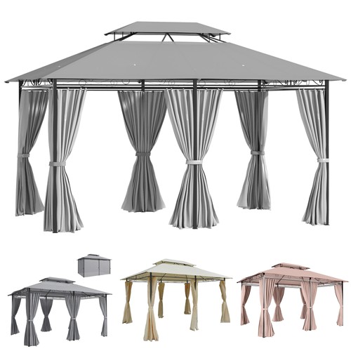Outsunny pavillon 4x3 - outsunny, m