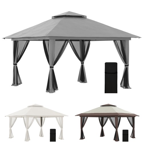 Outsunny faltpavillon 4 m - 4, x