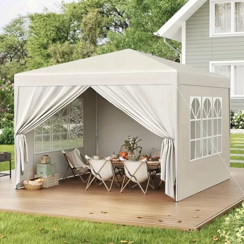 Faltbar pavillon 3x3m blau - faltbar,