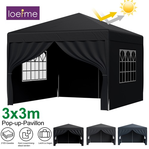 Pavillon faltpavillon 3x3m - pavillon,